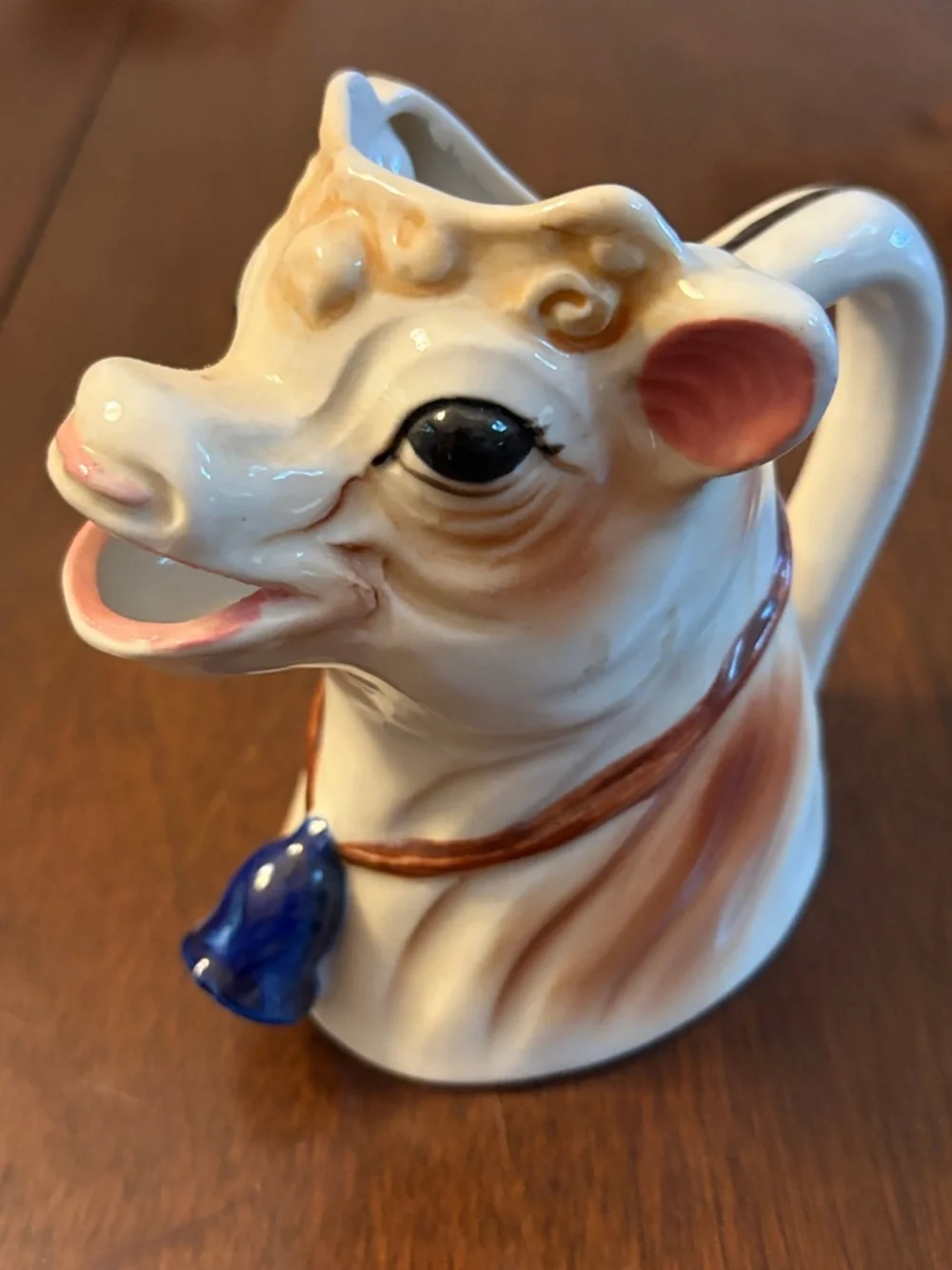 Vintage Elsie the Cow Borden Hand Painted Ceramic Creamer Pourer Animal Pitcher